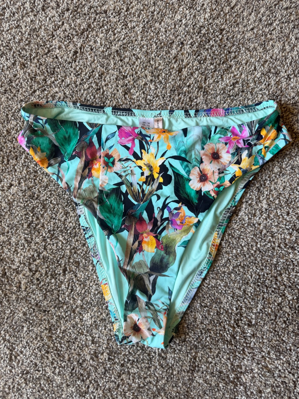 NWT Nanette Lepore Bikini Bottoms in Blooming Botanicals Floral size 10 - Picture 6 of 12
